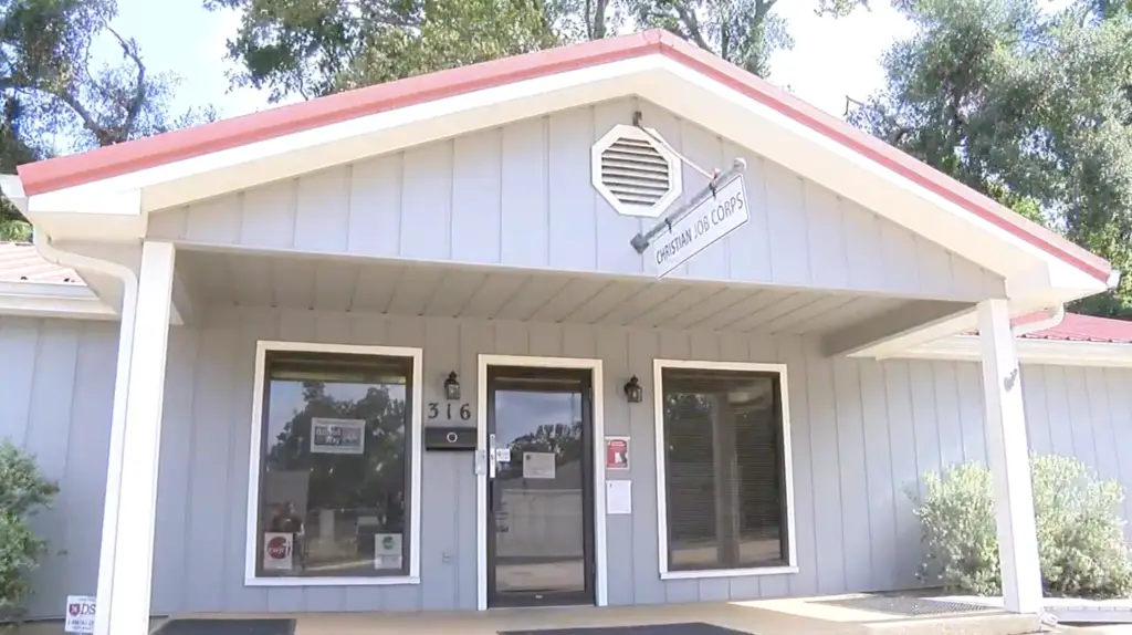 Front of the Christian Women's Job Corps building in Nacogdoches